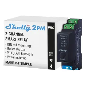 Shelly 800235268032 Pro 2pm Wi-fi And Lan 2-channel Smart Relay With Power Metering Home Shelly 800235268032 Pro 2pm Wi-fi And Lan 2-channel Smart Relay With Power Metering Home