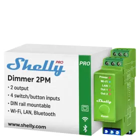 Shelly 800235268179 Pro Dimmer 2pm Wi-fi And Lan 2-channel Smart With Power Meter Inch Shelly 800235268179 Pro Dimmer 2pm Wi-fi And Lan 2-channel Smart With Power Meter Inch