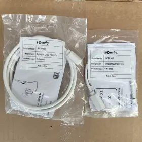 9028562 Somfy 9028560 Magnetic Adapter And Extension Cable For Li-ion 3-pin Charger Rts Zigbee