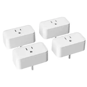 4pcs-tpb Sonoff S40 Smart Plug With Energy Monitoring 15a Wifi Outlets That Com