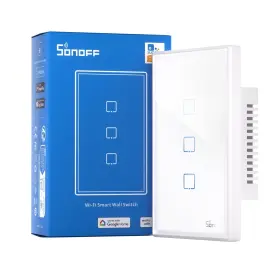 T2us3c Sonoff Tx Wifi Smart Wall Switches Us T2-3 Gang White 3-gang