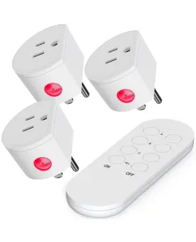 Sn10015usax3 Surnice Sn20021usa Wireless Remote Control Outlet Mini Light Switch 10a/1200w Fo