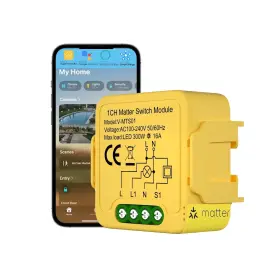 V-mts01 Taltbrex Matter Smart Switch Module Diy Light Relay 16a/100-240v Works With Ap