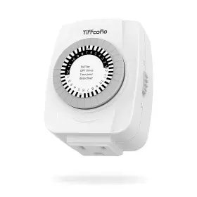 24-hou Tiffcofio Tf-014 Indoor Mechanical Outlet Timer 3 Prong Timers For Electrical Outlets