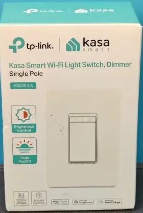 Tp-link 840030711794 Kasa Smart Light Switch Dimmer Hs220- La Single Pole Sealed Box