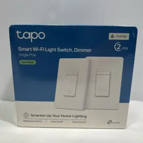 Tapo-s505d Tp-link Tapo Matter Smart Dimmer Switch Voice Control Siri Alexa And Google 2 Pack
