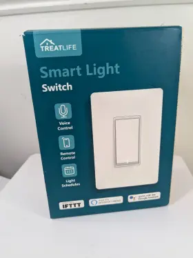 Ss01s Treatlife Smart Light Switch For Alexa And Google Assistant Home White