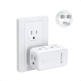 Td-ea-us23e Trond Outlet Extender With 360 Rotating Plug 6 Ac Splitter Turn One