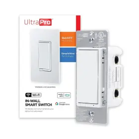51398 Ultrapro Smart Switch 2.4ghz Wi-fi Light Quickfit And Simplewire