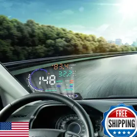 Vgeby B07d4h1c86 5.5 Hud Head Display Windshield Screen Projector Vehicle Speed