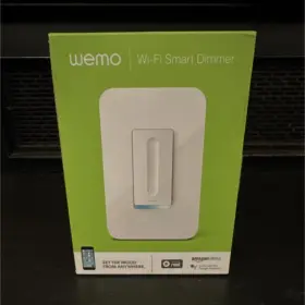 8830-24053 Wemo Wi-fi Smart Dimmer Light Switch Alexa Google Assistant White