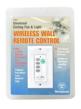7787500 Westinghouse Wireless Ceiling Fan And Light Wall Control 1 Pack #3