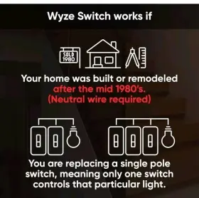 Epj022366 Wyze Switch 2.4 Ghz Wifi Smart Light Single-pole Alexa 3-pack #2