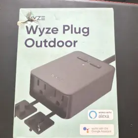Wlpp01-1 Wyze Outdoor Smart Outlet Ip64 Dual Outlets Alexa Energy Monitoring