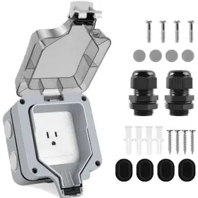 Ws-01 Xinyiele Outdoor Outlet Box Waterproof Power Single Plug Socket #2