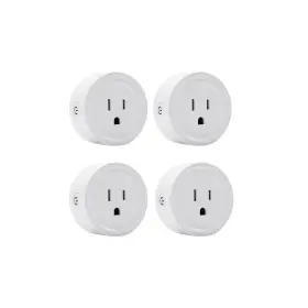 Yvvpiupu 742440200014 Smart Plug Mini 4-pack Wi-fi Outlets For Home With Alexa/go