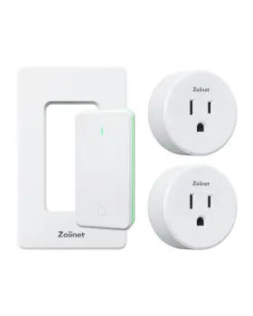 Sw-ak1 Zoiinet Sw-ak1&r05 2 Remote Control Outlet Plug Switch Buckle Design And Removable Wireless