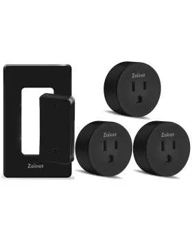 Z-ak1 Zoiinet Z-ak1&r05 3 Remote Control Outlet Plug Switch Buckle Design And Removable Wireless Light S