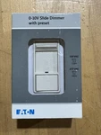 Eaton WBSD-010SLD-LA Slide Dimmer Fluorescent Led 0-10V Light Almond. Fixed Price $29.99.