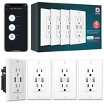 Lumary Smart Outlet, 2 Usb Ports & Plugs, 15 Amp Wifi Works With.... Fixed Price $149.45.