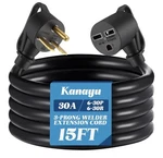 Kanayu 15 Ft 30A Nema Extension Cord 6-30P Plug To 6-30R Female. Fixed Price $45.00.