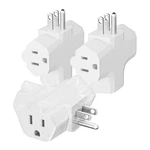 Kasonic 3-OUTLET Grounding Adapter, Ul Listed Plug Extender, White. Fixed Price $20.44.