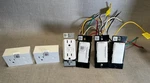 Lot Of 6 Legrand Wifi Dimmers, Switches, WWP20, WWP10, WWRR15, WWRL50, WWRL10. Fixed Price $34.99.