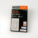 Commercial Electric HPSA11CWB Single-pole Smart 15 Amp Light Switch White. Fixed Price $9.98.