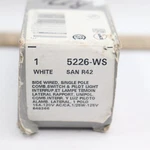 Leviton 1/25W-125V Combination Switch With Neon Pilot Light, White. Fixed Price $6.49.