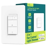 Smart Ceiling Fan Control And Dimmer Light Switch, Neutral Wire Needed, Treat.... Fixed Price $81.83.