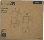 Ultrapro Add-on Switch Z-wave Zigbee In-wall White 2-PACK 54905 Not Standalone. Fixed Price $24.34.