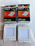 (2) Halo HLB6S099301EMWR Square Led Ultra Thin Canless Downlight Wet Rated. Fixed Price $28.95.
