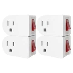 Oviitech 4 Pack Grounded Outlet Wall Tap Adapter With On/off Power Switch Sin.... Fixed Price $19.62.