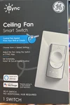 Ge Cync 4-SPEED Ceiling Fan Smart Switch. Fixed Price $40.00.