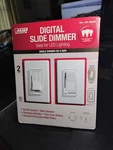 Feit Electric Dimmer Switch 2 Pack Single Or 3 Way New. Fixed Price $29.99.