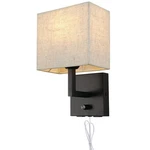 Wkeessee Bedside Wall Mount Light With Dimmer Switch And Two Usb Black. Fixed Price $68.41.