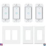 4 Pack Smart Light Switch, Wifi Compatible With Alexa & Google Home, No Hub. Fixed Price $83.99.