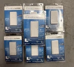 Lot Of 7 Caseta Lutron Claro Wireless Smart Switches DVRF-5NS-WH-R. Fixed Price $299.00.