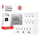 Ge 3-OUTLET Extender, Pack, Grounded Wall Tap, 3-PRONG, Multiple Plug, Powe.... Fixed Price $18.15.