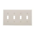 1PC Eaton Arrow Hart 5154W-BOX Wallplate 4G Toggle Nylon Std. Fixed Price $18.70.