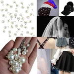Us 40 100PC 6 12MM Half Hole Faux Pearl Rivet Studs Button Diy Accessories. Fixed Price $6.89.