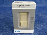 New Eaton WBSD-010SLD-V Slide Dimmer Fluorescent Led 0-10V Ivory 3 Way (G127). Fixed Price $33.99.