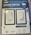 Feit Electric Dimmer Switch Single Or 3 Way Two Pack. Fixed Price $21.99.