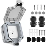Power Outlet Box - Waterproof IP66, 15A 250V Plug Socket With Outdoor.... Fixed Price $24.97.