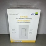 Leviton Decora Smart Switch DH15S 1BZ, Apple Homekit Compatible - White. Fixed Price $25.61.