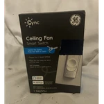 Ge Cync Ceiling Fan Smart Switch, Wi-fi App Control, Alexa/google, White 1-PACK. Fixed Price $20.00.