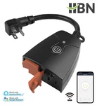 Hbn Outdoor Smart Wifi Plug Heavy Duty Wi-fi Timer With Two Grounded Outlet. Fixed Price $18.99.