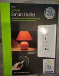 Ge Jasco Z-wave Smart In-wall Duplex Outlet Receptacle ZW1001 45605 New. Fixed Price $19.95.