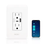 Moes Smart Usb Wall Outlet Receptacle With Type-c 1 Pack, &. Fixed Price $42.06.