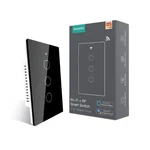 Moesgo Wifi Smart Wall Light Switch,glass Panel, MULTI-CONTROL(3 Way), Black. Fixed Price $41.66.
